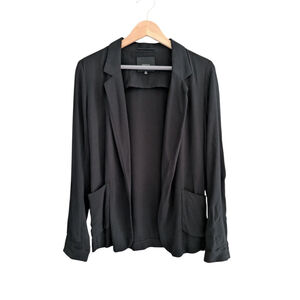 Talula Lightweight Open Front Black Blazer Cardigan Women's Size 00